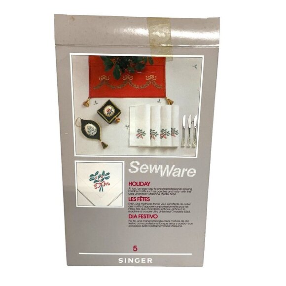 Sew Ware Singer 6268 Embroidery Software Christmas Holiday Motifs Designs - Picture 1 of 3